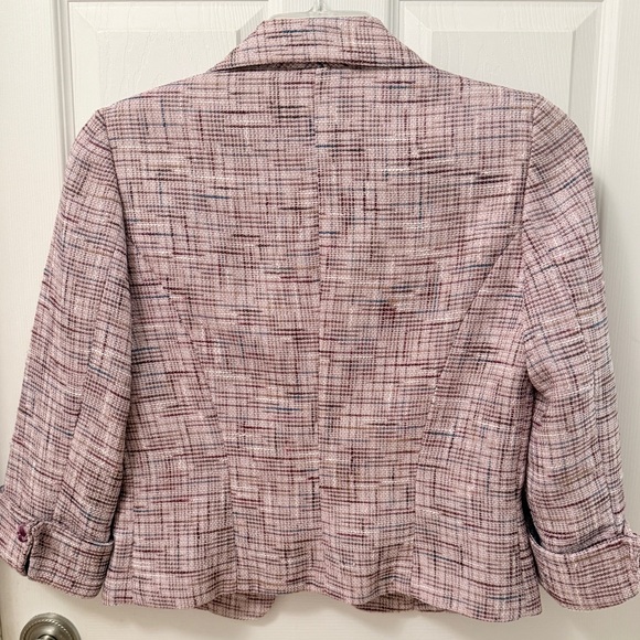 Parallel Elegant Pink Tweed Blazer Sz 4 EUC - Picture 10 of 10